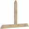 Ekena Millwork Portland Rough Sawn Timber Gable Bracket, Douglas Fir, 72"W x 48"H x 2"D x 6"F, 16/12 Pitch GBW072X48X0206POR00RDF - alternate 2